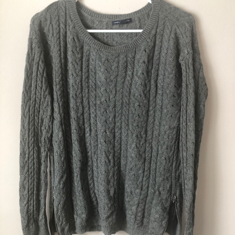 American Eagle Side Zipper Sweater